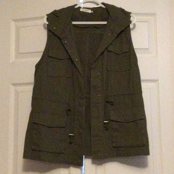 Blu Pepper Jackets & Blazers - Olive green, hooded vest